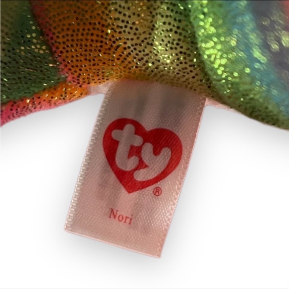 Ty Beanie Boos Nori Multicolored Narwhal - Picture 4 of 4